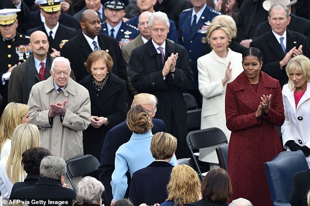 Jimmy and Rosalynn Carter attended Donald Trump's inauguration in January 2017