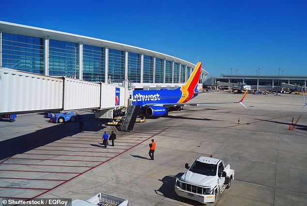 The Southwest flight was scheduled to depart for Atlanta before reaching its final destination of Baltimore