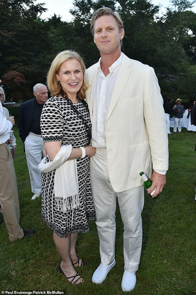 Wakeford is pictured at a party in East Hampton in August 2017