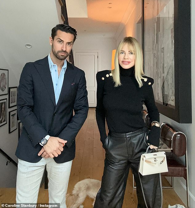 The reality TV star, 47, showed off her new face two weeks after her shocking surgery in a post on Friday.  Pictured with her 29-year-old husband Sergio Carrallo