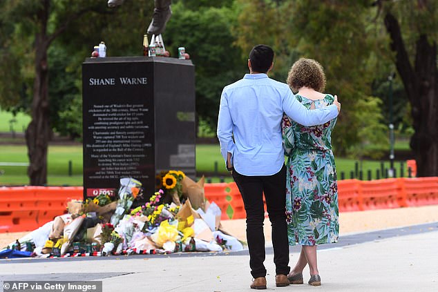 Many Australians are still in mourning for the Sheikh of Tweak, with a tribute to Warne erected at the MCG where a stand is also named after him