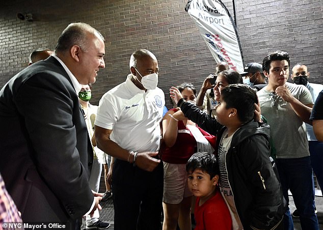 In August 2022, New York Mayor Eric Adams welcomed migrants and asylum seekers arriving from Texas at Port Authority, saying he was proud that New York is a receiving state.