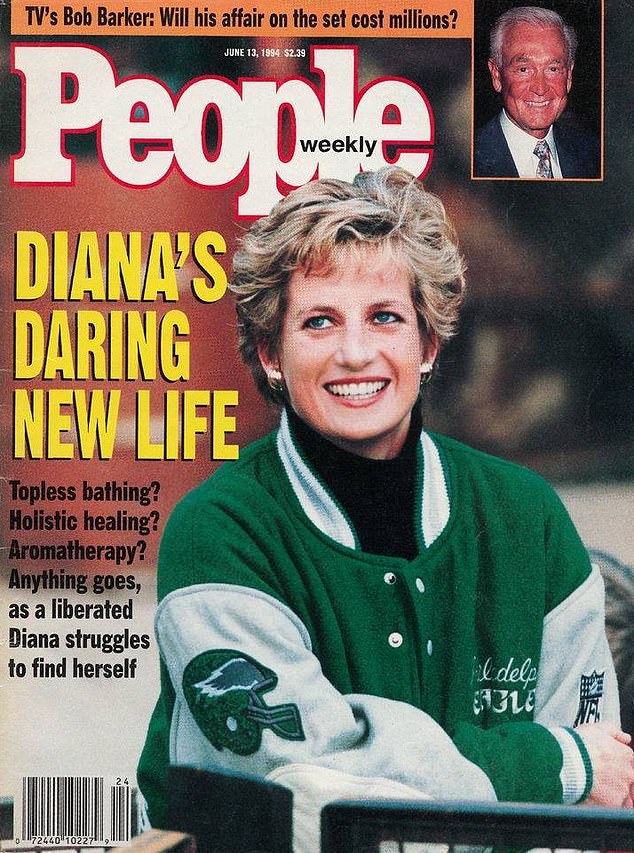 Diana graced the cover of People magazine in 1994 in a custom Eagles jacket