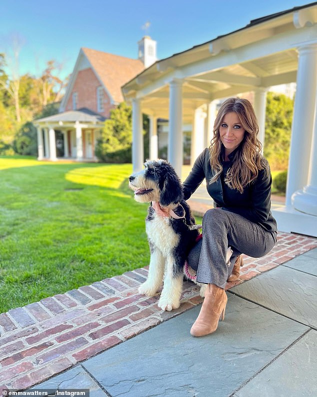 Emma Watters and the Bernadoodle, Duchess of the family