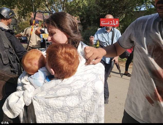 Shiri Silberman Bibas and sons Ariel, four, and Kfir, who are missing along with their husband/father Jordan (Yarden) Bibas after being taken from Kibbutz Nir Oz during the Israel-Hamas conflict