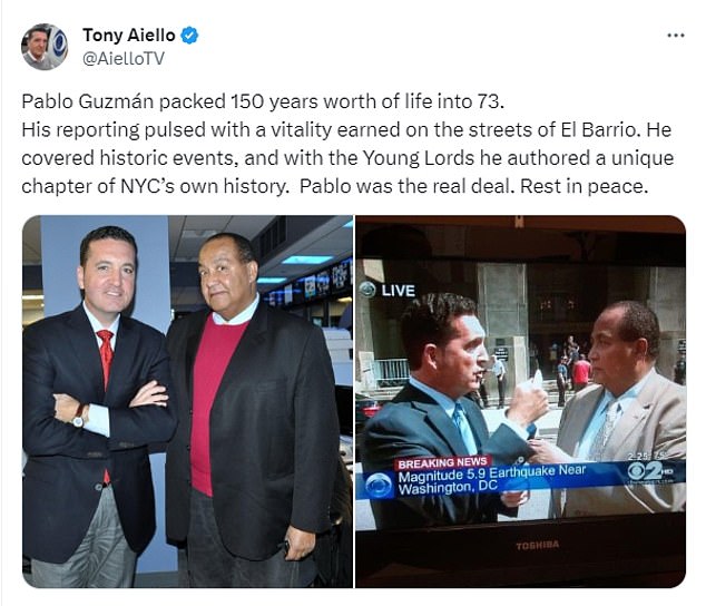 CBS 2 reporter Tony Aiello called Guzman the 