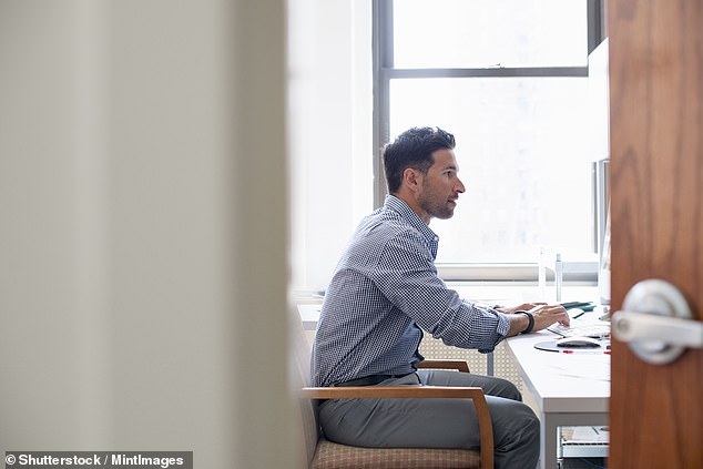 Ofcom says it cannot confirm whether this pattern is due to the rise in working from home as there is no data from previous years to compare to (stock image)