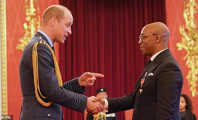 Arsenal legend Ian Wright picked up an OBE at the Birthday Honors ceremony on Monday