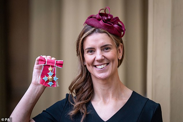 Former England rugby captain Sarah Hunter was also honoured, receiving an MBE on Monday