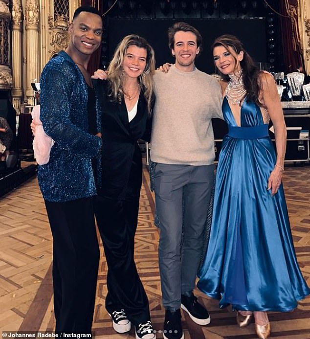 Johannes and Annabel posed in one photo with the Strictly crew in Blackpool