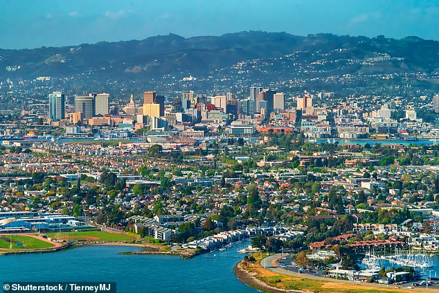 After the Buddha was installed, crime in Eastlake dropped by 82 percent.  Above is a general view of Oakland