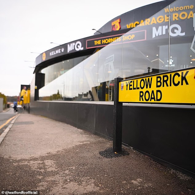 The street has been changed to Yellow Brick Road, as a nod to Sir Elton's iconic album Goodbye Yellow Brick Road and his recent Farewell Yellow Brick Road Tour