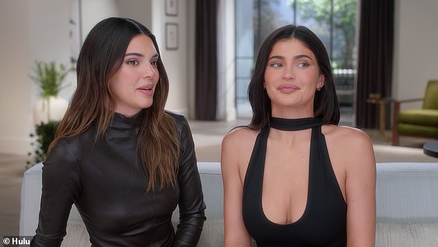 Kendall, whose family name is Kenny, left, still stars in The Kardashians and is often grouped with her younger sister Kylie Jenner, right
