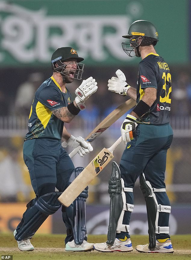 To say his teammate Matthew Wade was excited when Maxwell reached his century would be a massive understatement