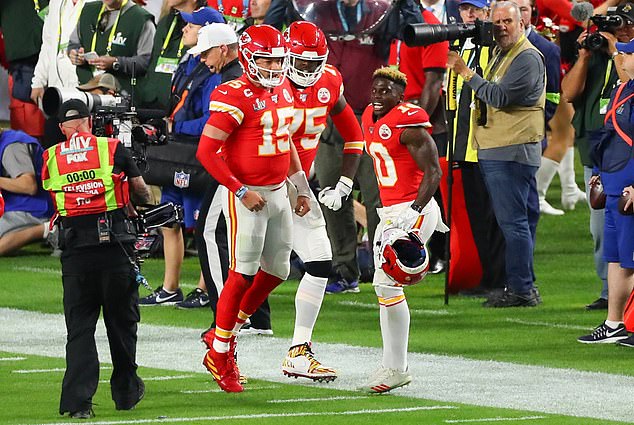 Hill was a key part of the Chiefs Super Bowl winning team in the 2019-2020 NFL season