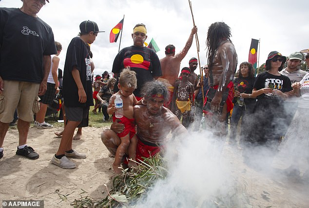 An acknowledgment of land is seen as an opportunity to show respect for indigenous culture and traditional owners (photo, a smoking ceremony in Canberra)