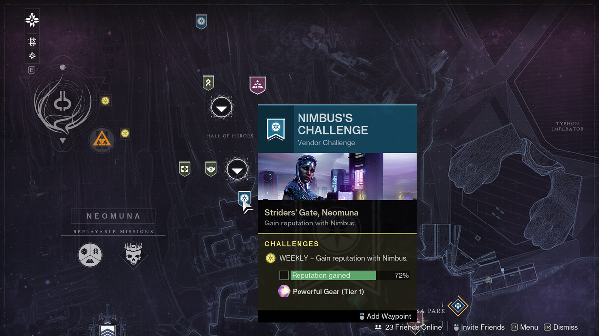 A look at Nimbus' Challenge on Neomuna in Destiny 2