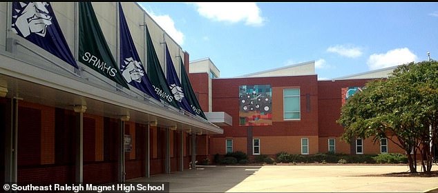 The secondary school was under a Code Red lockdown and informed parents that a 'controlled' dismissal would take place as planned