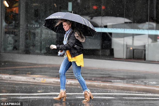 Melbourne will experience rain and strong winds on Wednesday, and rain through Saturday