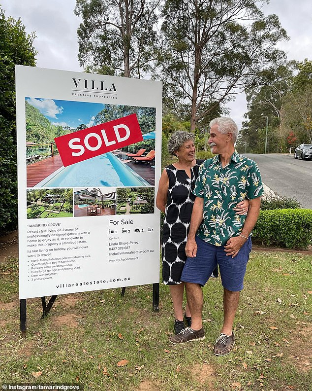 Lesley and Graeme (pictured) sold their resort-style home to a Sydney couple for more than double what they bought it for in 2016