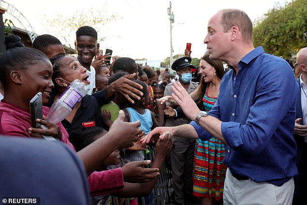 Prince William and Princess Kate were accused of colonial 'callousness' and author Omid Scobie claims his father had 'schadenfreude': pleasure one derived from someone else's misfortune