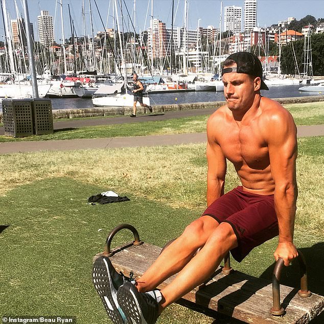 Beau told Daily Mail Australia in April 2021: “As a former athlete, I have always trained and take pride in how I look and feel physically, so it is a big part of my life,” he said.  Pictured