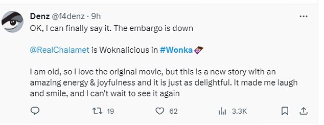 1701256682 890 Fans rave about Wonka and admit they cried over Timothee