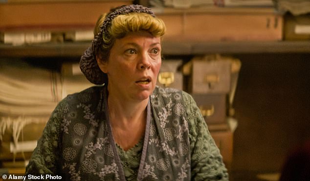 Critics have also added their praise to the film, with Collider senior producer Perri Nemiroff writing: '#Wonka is a super charming delight (photo Olivia Colman)