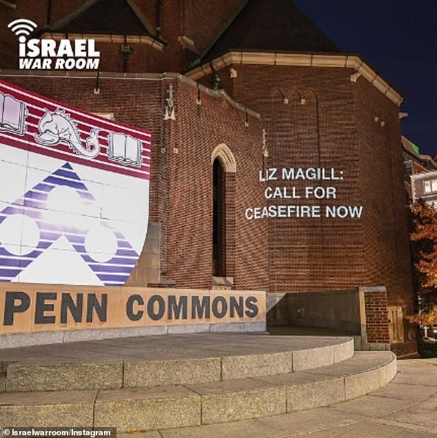 In one of the messages, UPenn President Liz Magill called for a ceasefire in Gaza