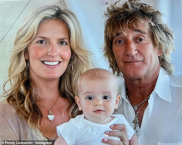 She shared a series of throwback snaps of herself and Rod with Alastair over the years and gushed about her 'amazing' son in a caption