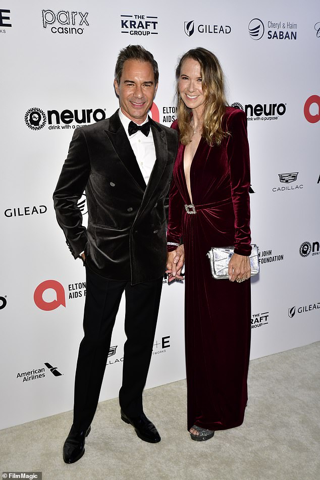 As they were: The couple was spotted together in March this year while attending the 31st annual Elton John AIDS Foundation Academy Awards viewing party, held at West Hollywood Park