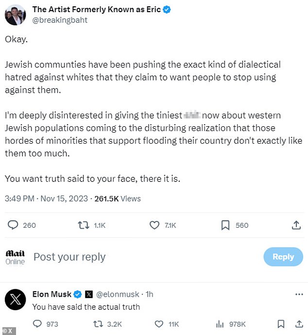 1701298681 23 I have no problem being hated Elon Musk says responding