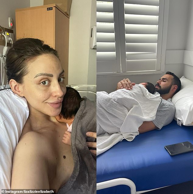 The reality star announced the joyful arrival via Instagram last week, sharing two photos of herself and Alexander cuddling their bundle of joy in the hospital