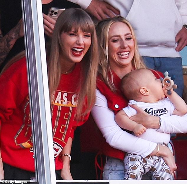 Taylor Swift visited her new BBF Brittany Mahomes in Kansas City on Tuesday