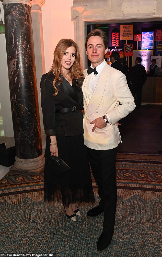 Princess Beatrice was accompanied on the occasion by her husband, Edoardo Mapelli Mozzi