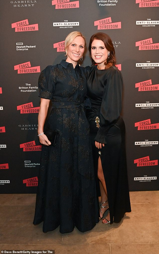 The royal cousins ​​looked elegant in their floor-length black dresses as they arrived at the Winter Gala