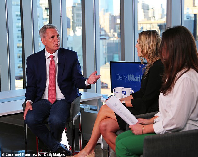 In a wide-ranging interview with DailyMail.com, Kevin McCarthy commented on his current relationship status with Donald Trump