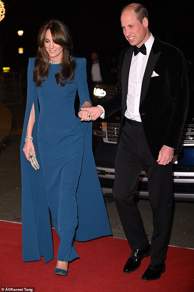 The Prince and Princess of Wales displayed a 'business-as-usual' attitude as they attended the Royal Variety Performance 2023, amid an ever-deepening racing row sparked again by Omid Scobie