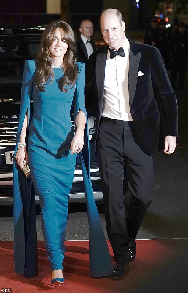 Kate and William looked like the perfect couple as they arrived on the red carpet at the Royal Albert Hall