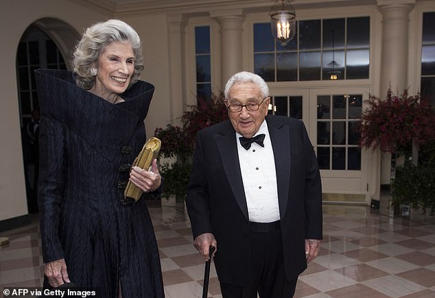 Kissinger ditched his playboy lifestyle when he married Nancy Maginnes in 1974, at a White House event in 2015