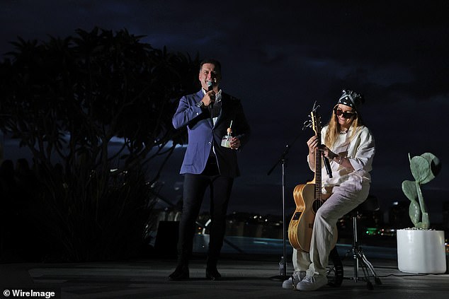 The Australian singer, 30, born Georgia Claire Flipo, was introduced at the Crown Summer Launch Party by Today presenter Karl Stefanovic