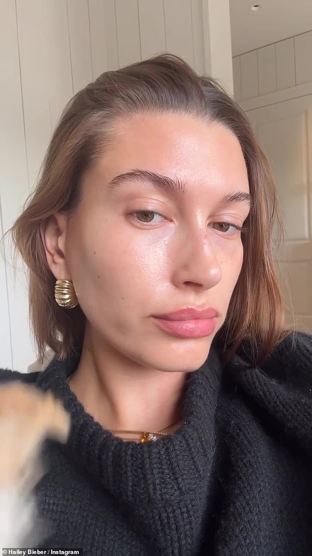 Hailey's big day comes after she returned from Paris Fashion Week, where she promoted her skincare line Rhode