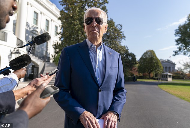 President Joe Biden said there was no hope at all for a ceasefire in Gaza as he left the White House for a trip to Illinois on Thursday.