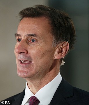 Decision point: Chancellor Jeremy Hunt