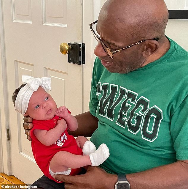 Roker's first grandchild Sky was born on July 3 - the broadcaster was in love with his first granddaughter