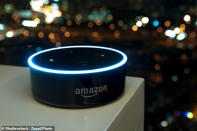 A new study finds that Alexa can make retirees feel less lonely and isolated (archive photo)