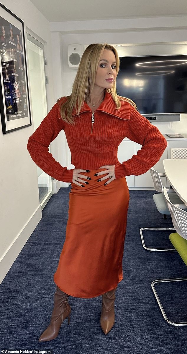 Outfit of the day: The presenter shared the details of her look while working at Heart Radio, when she showed off a little more than she bargained for.