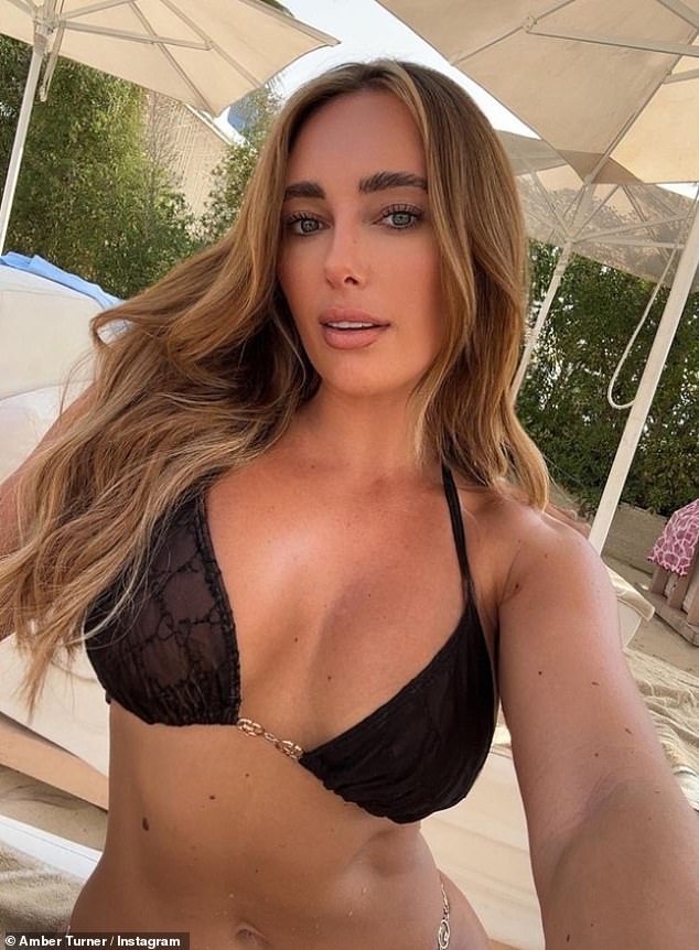 Wow!  Amber Turner gave a stunning image as she shared a series of sun-kissed snaps from her Dubai getaway