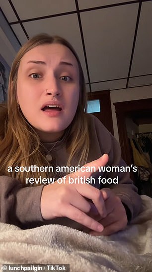 'I went to Great Britain.  I had a variety of food while I was there.  I was shown around by natives,” she said, emphasizing that everything she ate was not desirable