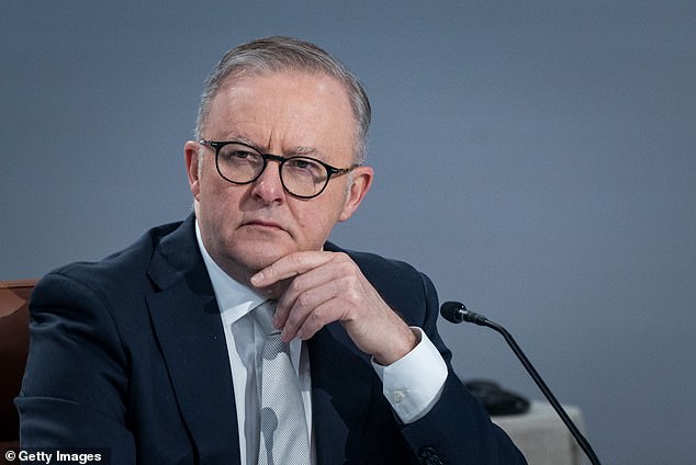 Prime Minister Anthony Albanese (pictured) has pressed the bank against Chinese denials that its destroyer has joined Australian navy divers